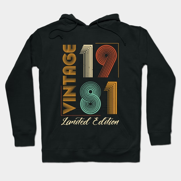 Vintage 1981 Limited Edition Hoodie by busines_night